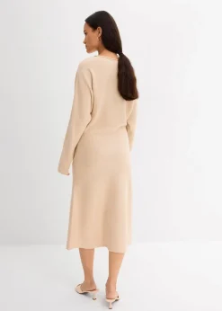 New Midi Strickkleid aus Viskose-Mix Damen Bekleidung·Umstandsmode|Bekleidung·Pullover & Strickjacken