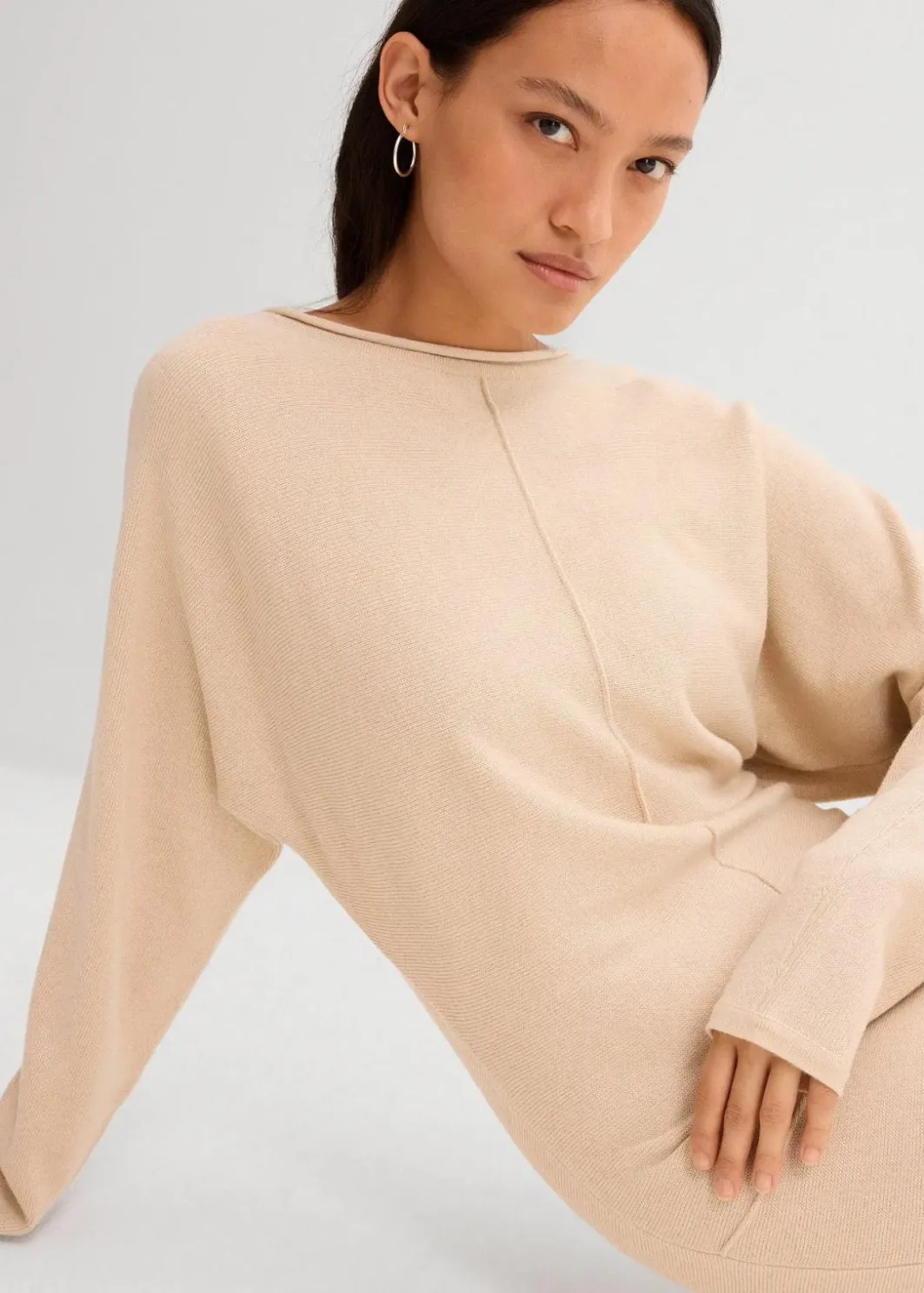 New Midi Strickkleid aus Viskose-Mix Damen Bekleidung·Umstandsmode|Bekleidung·Pullover & Strickjacken