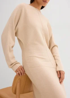 New Midi Strickkleid aus Viskose-Mix Damen Bekleidung·Umstandsmode|Bekleidung·Pullover & Strickjacken