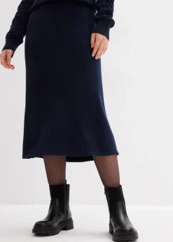 Best Midi Strickrock aus softem Viskose-Mix Damen Bekleidung·Sportbekleidung|Zweiteiler & Sets