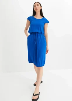 Best Midi-Jerseykleid aus nachhaltiger Viskose mit Elasthan Damen Nachhaltigere Materialien