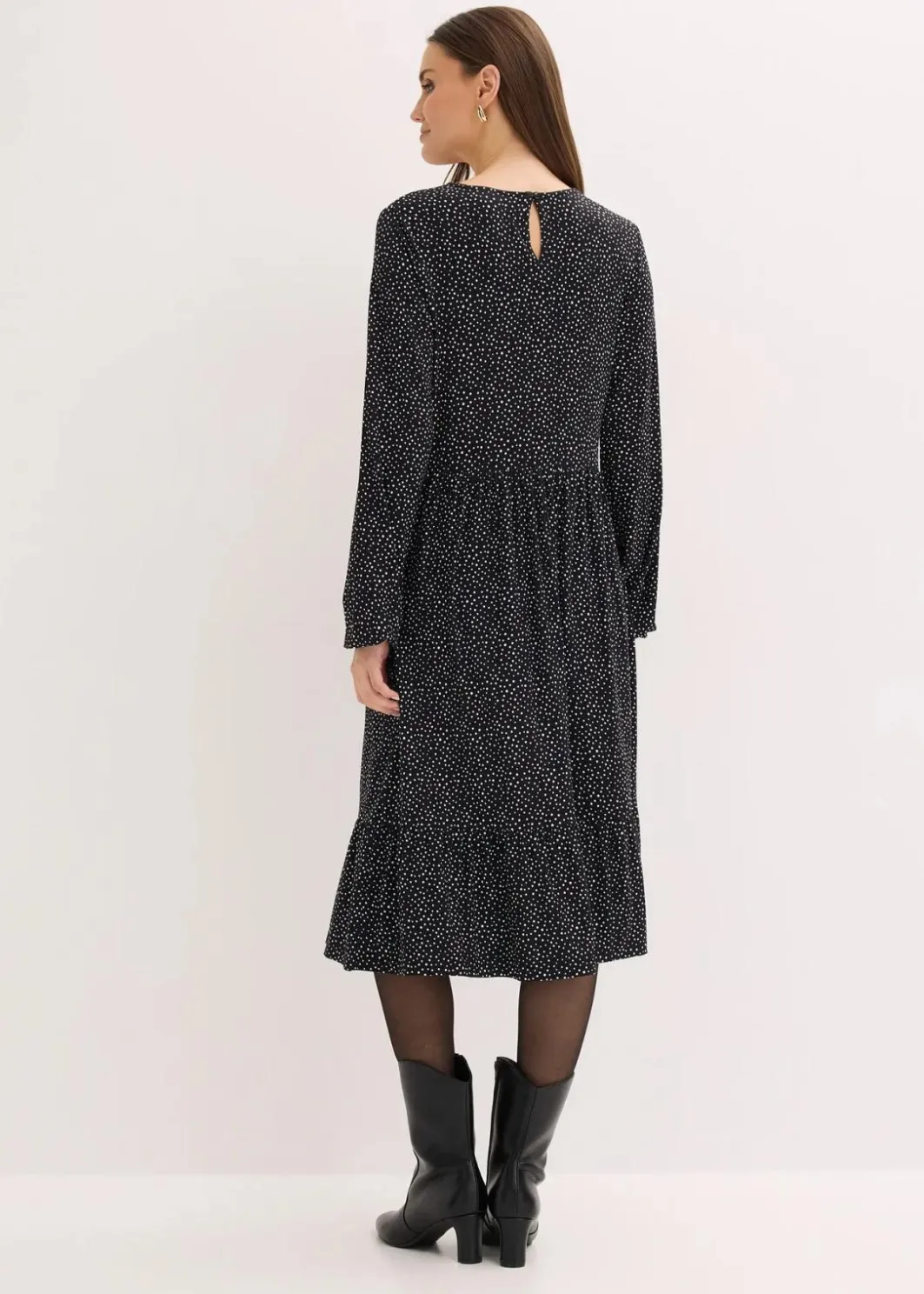 Clearance Midi-Jerseykleid aus Viskose-Mix Damen Bekleidung·Pullover & Strickjacken|Nachhaltigere Materialien