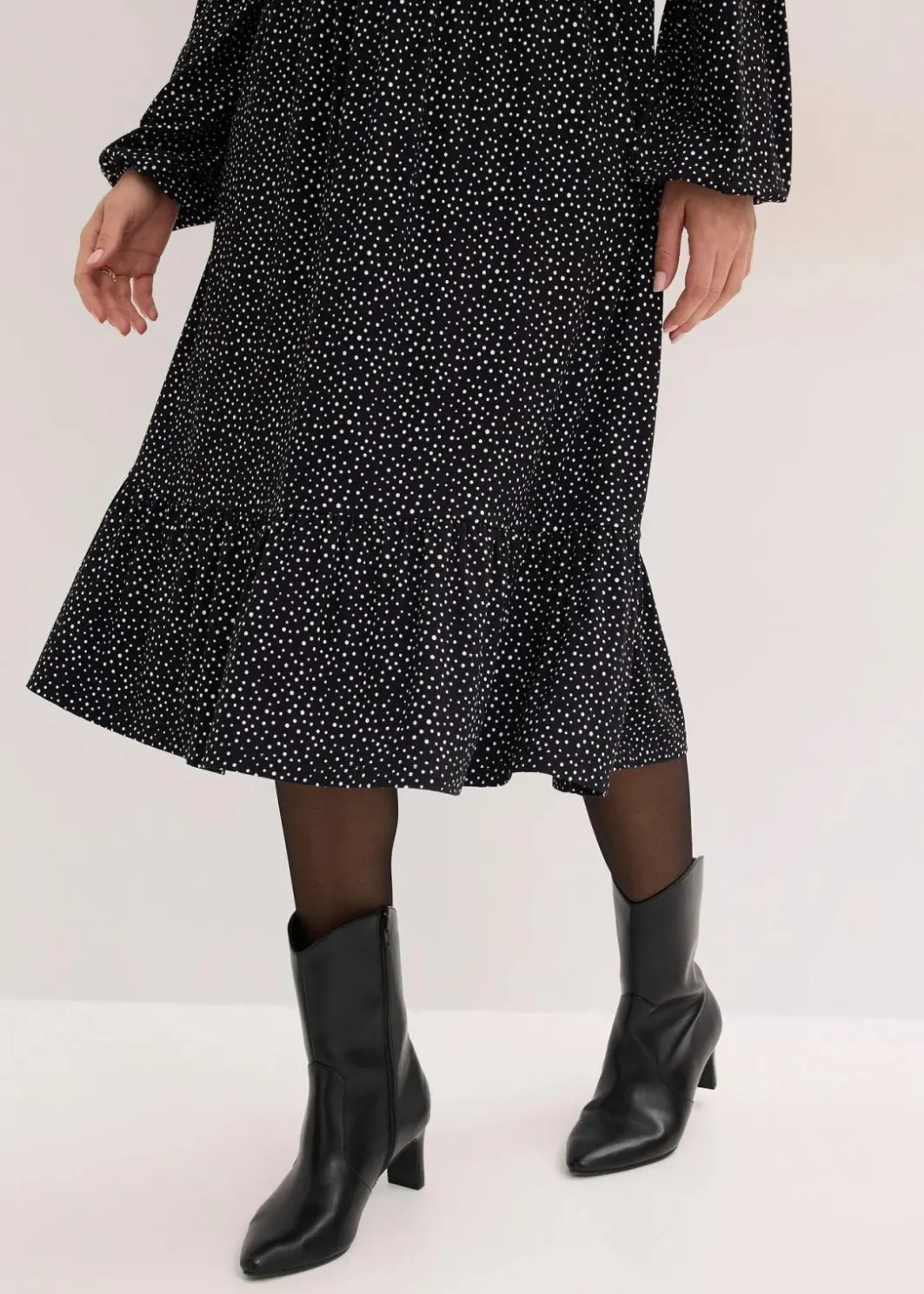 Clearance Midi-Jerseykleid aus Viskose-Mix Damen Bekleidung·Pullover & Strickjacken|Nachhaltigere Materialien