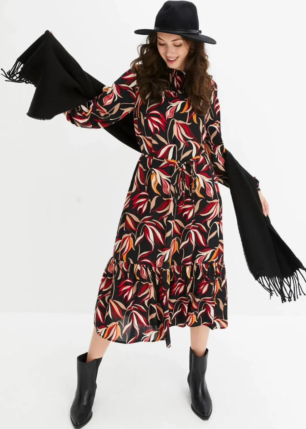 Midikleid Damen Bekleidung·Pullover & Strickjacken|Kleider