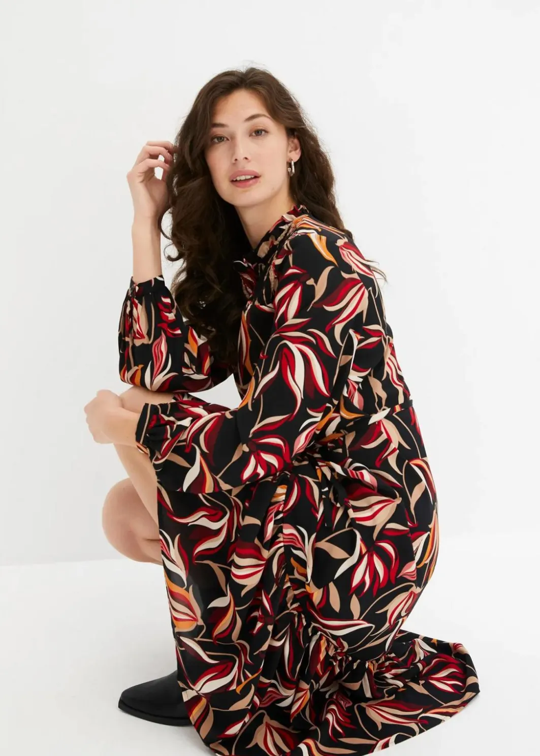 Midikleid Damen Bekleidung·Pullover & Strickjacken|Kleider