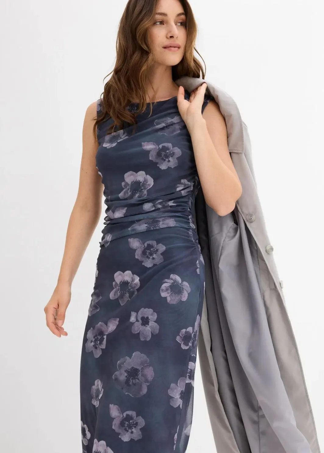 Damen bonprix Kleider|Nachhaltigere Materialien|Midikleid