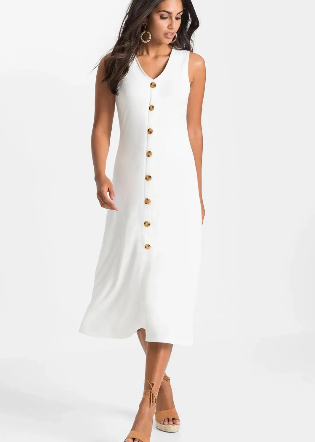 Hot Midikleid Damen Bekleidung·Pullover & Strickjacken|Kleider