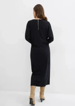 Online Midikleid aus bequemen Punto di Roma Damen Bekleidung·Pullover & Strickjacken|Kleider