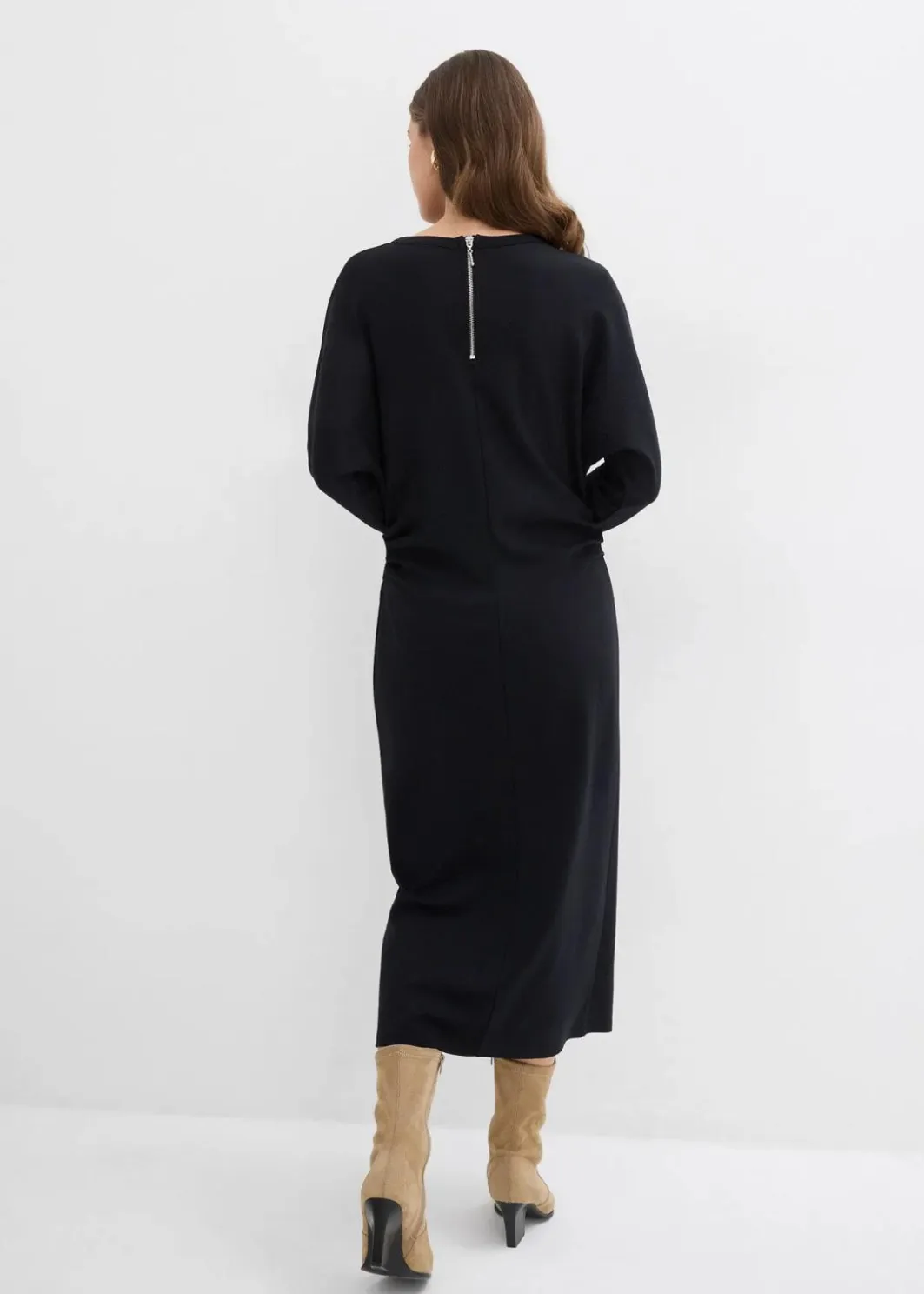 Online Midikleid aus bequemen Punto di Roma Damen Bekleidung·Pullover & Strickjacken|Kleider