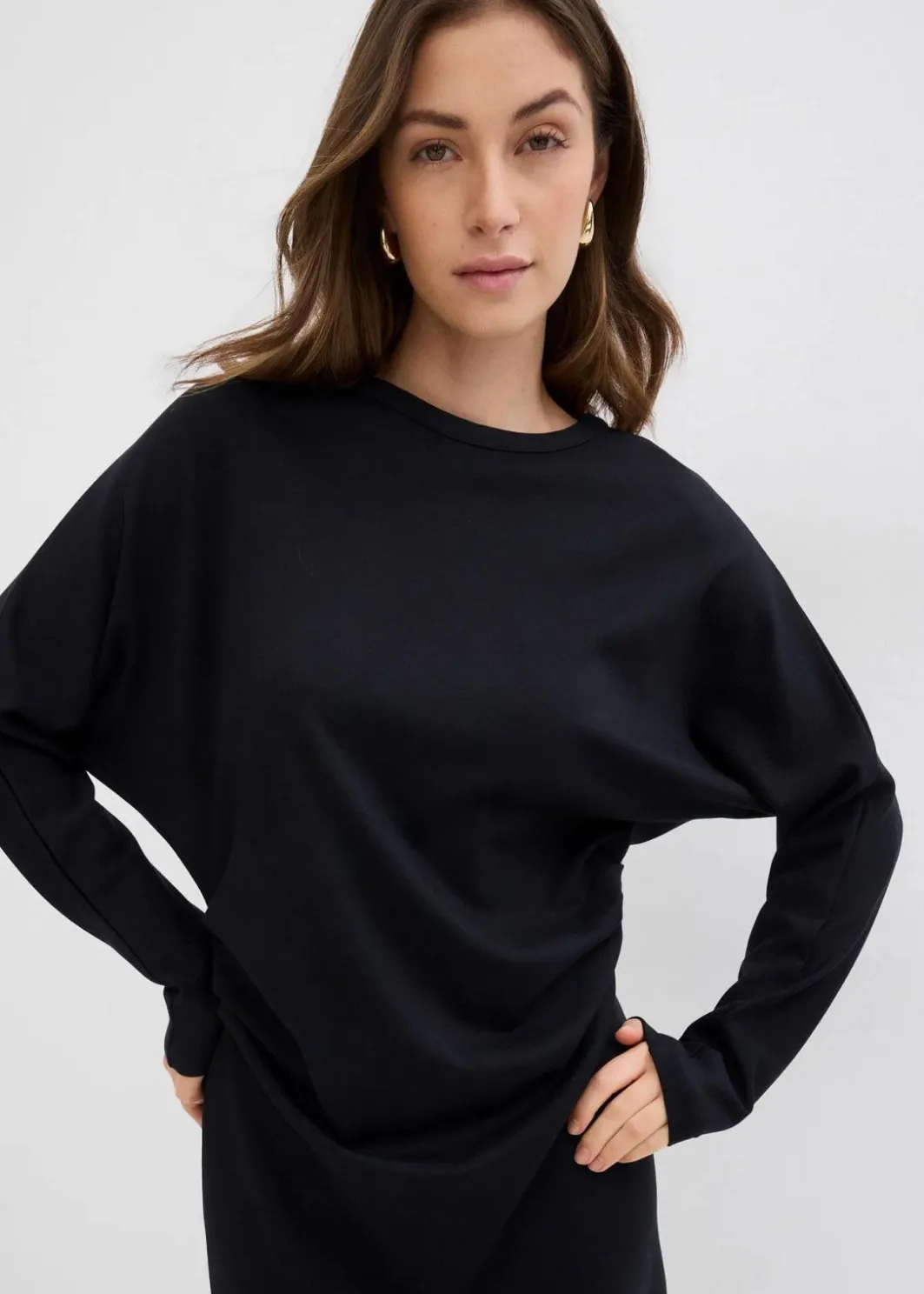 Online Midikleid aus bequemen Punto di Roma Damen Bekleidung·Pullover & Strickjacken|Kleider