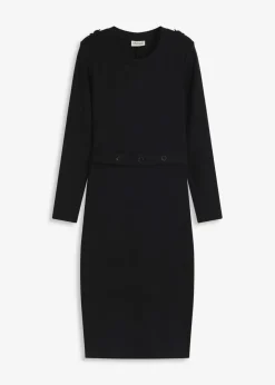 Damen bonprix Nachhaltigere Materialien|Kleider|Midikleid aus elastischem Baumwoll-Mix