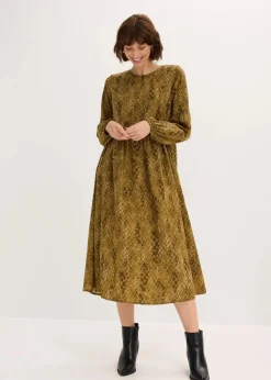 Damen bonprix Bekleidung·Pullover & Strickjacken|Kleider|Midikleid aus fließendem Satin