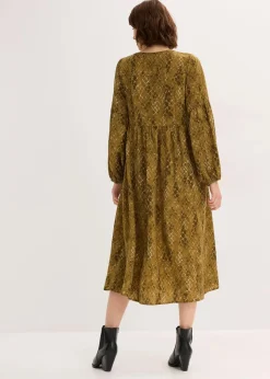 Damen bonprix Bekleidung·Pullover & Strickjacken|Kleider|Midikleid aus fließendem Satin