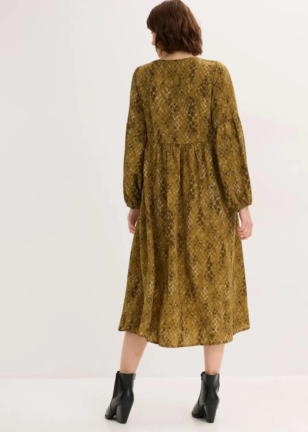 Damen bonprix Bekleidung·Pullover & Strickjacken|Kleider|Midikleid aus fließendem Satin