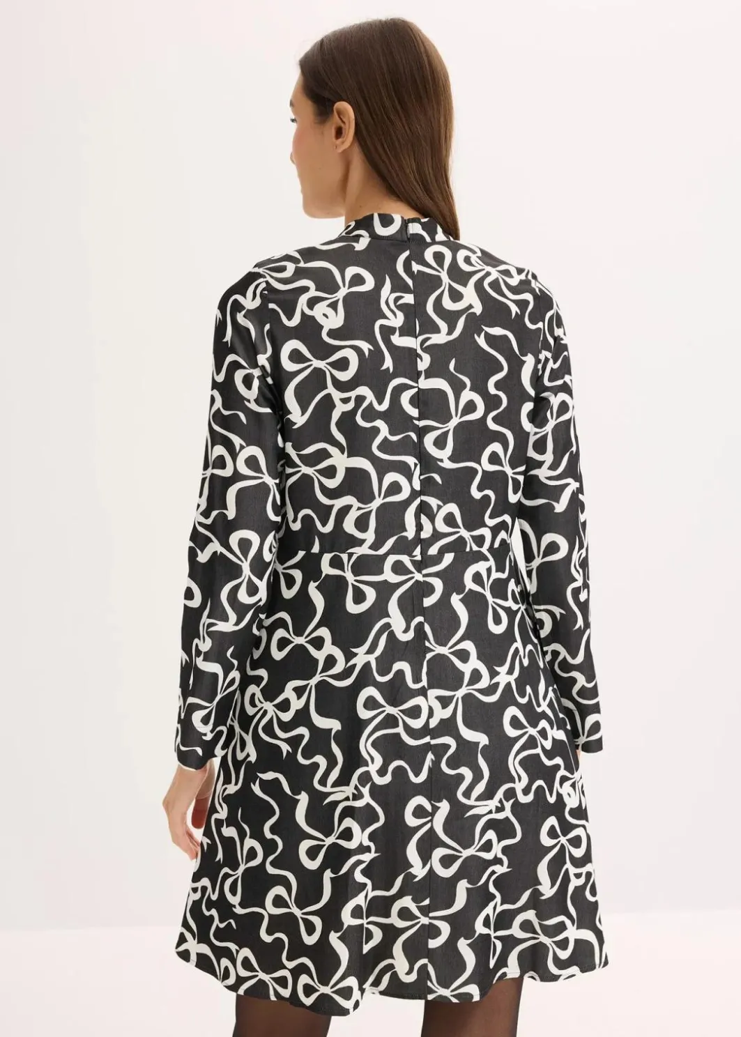Damen bonprix Bekleidung·Pullover & Strickjacken|Kleider|Midikleid aus fließendem Viskose-Mix