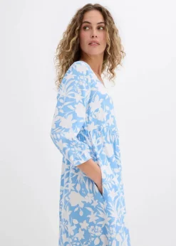 New Midikleid aus fließender Viskose Damen Nachhaltigere Materialien|Kleider