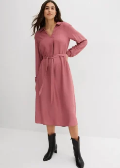 Damen bonprix Kleider|Midikleid aus fließender Viskose
