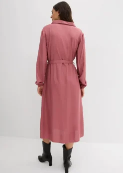 Damen bonprix Kleider|Midikleid aus fließender Viskose