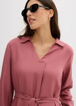 Damen bonprix Kleider|Midikleid aus fließender Viskose