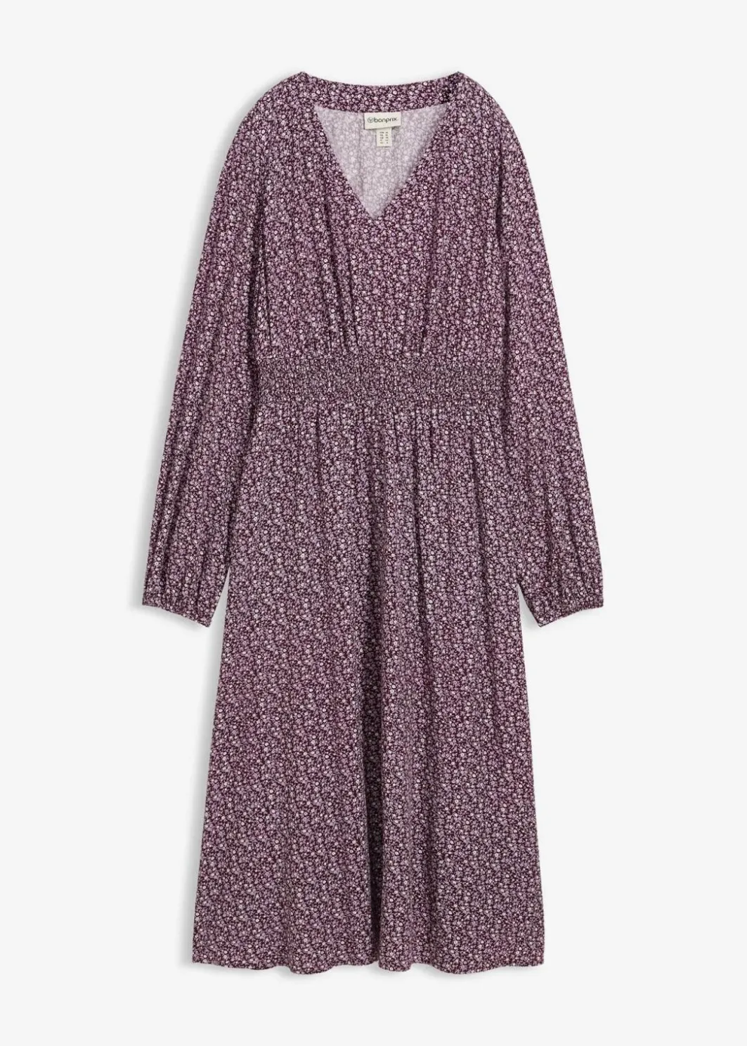 Damen bonprix Kleider|Bekleidung·Pullover & Strickjacken|Midikleid aus fließender Viskose