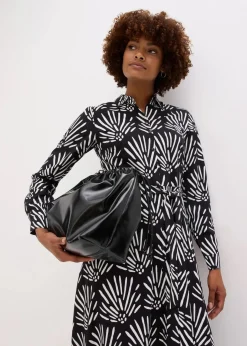 Damen bonprix Bekleidung·Pullover & Strickjacken|Kleider|Midikleid aus fließender Viskose