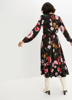 Sale Midikleid aus fließender Viskose Damen Bekleidung·Pullover & Strickjacken|Nachhaltigere Materialien