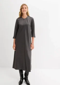 Damen bonprix Bekleidung·Pullover & Strickjacken|Kleider|Midikleid aus glänzendem Satin