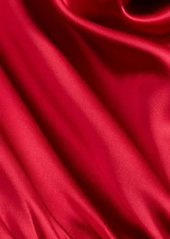 New Midikleid aus glänzendem Satin Damen Nachhaltigere Materialien|Kleider