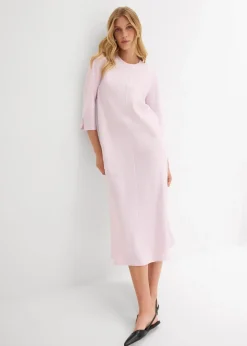 Midikleid aus glänzendem Satin Damen Kleider|Bekleidung·Pullover & Strickjacken