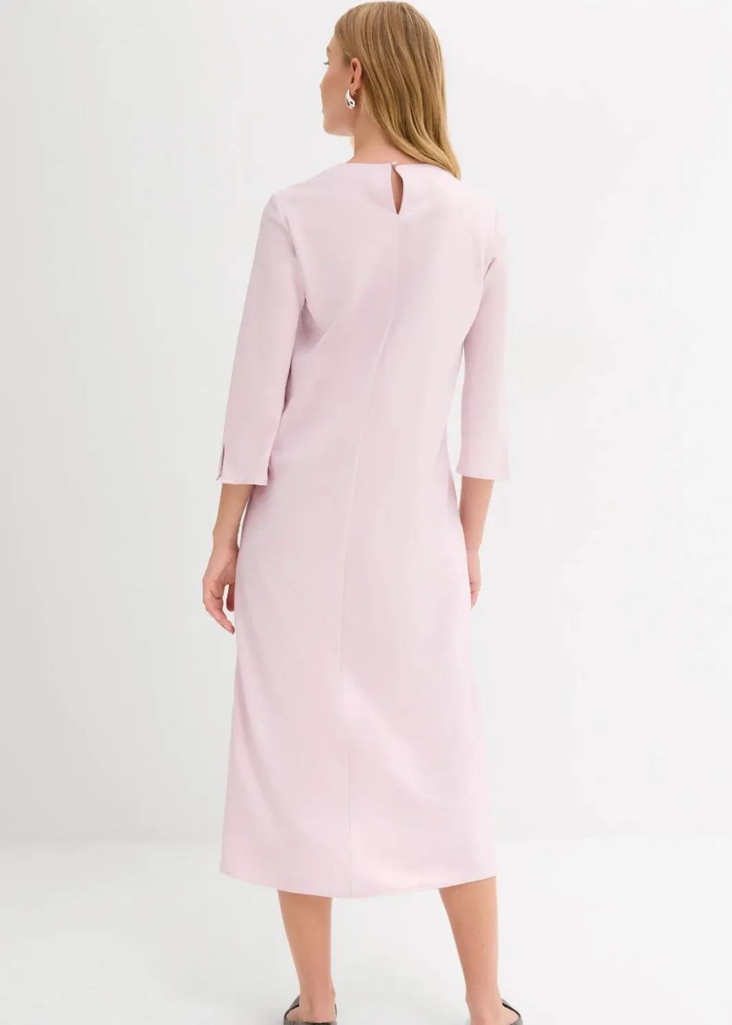 Midikleid aus glänzendem Satin Damen Kleider|Bekleidung·Pullover & Strickjacken