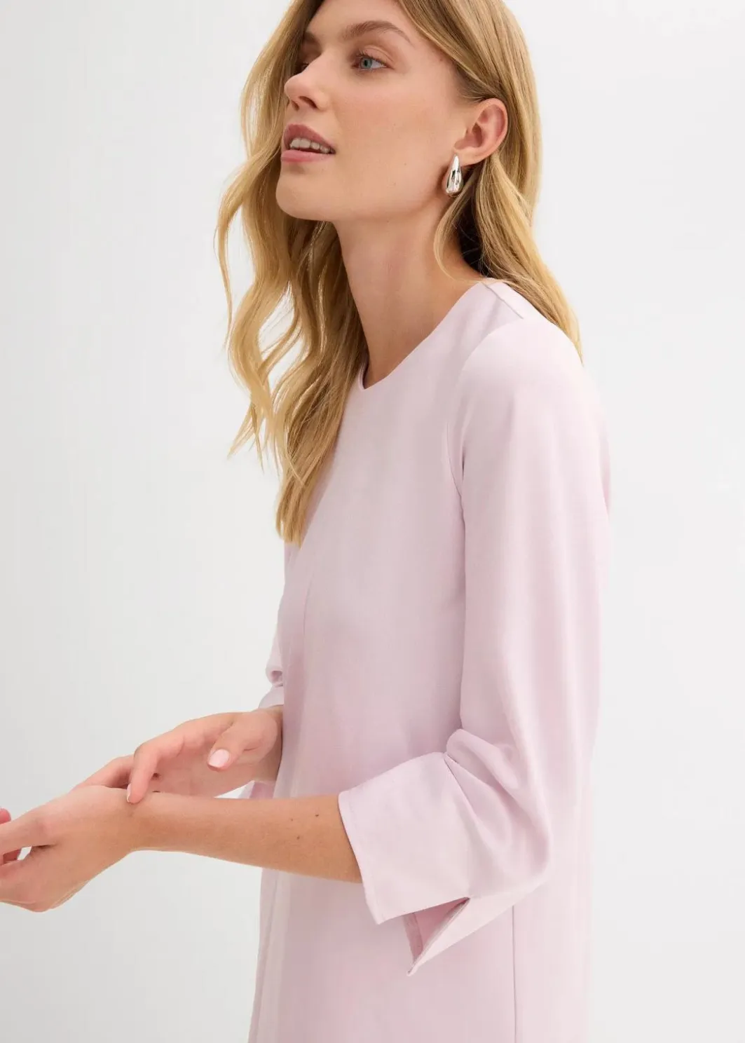 Midikleid aus glänzendem Satin Damen Kleider|Bekleidung·Pullover & Strickjacken