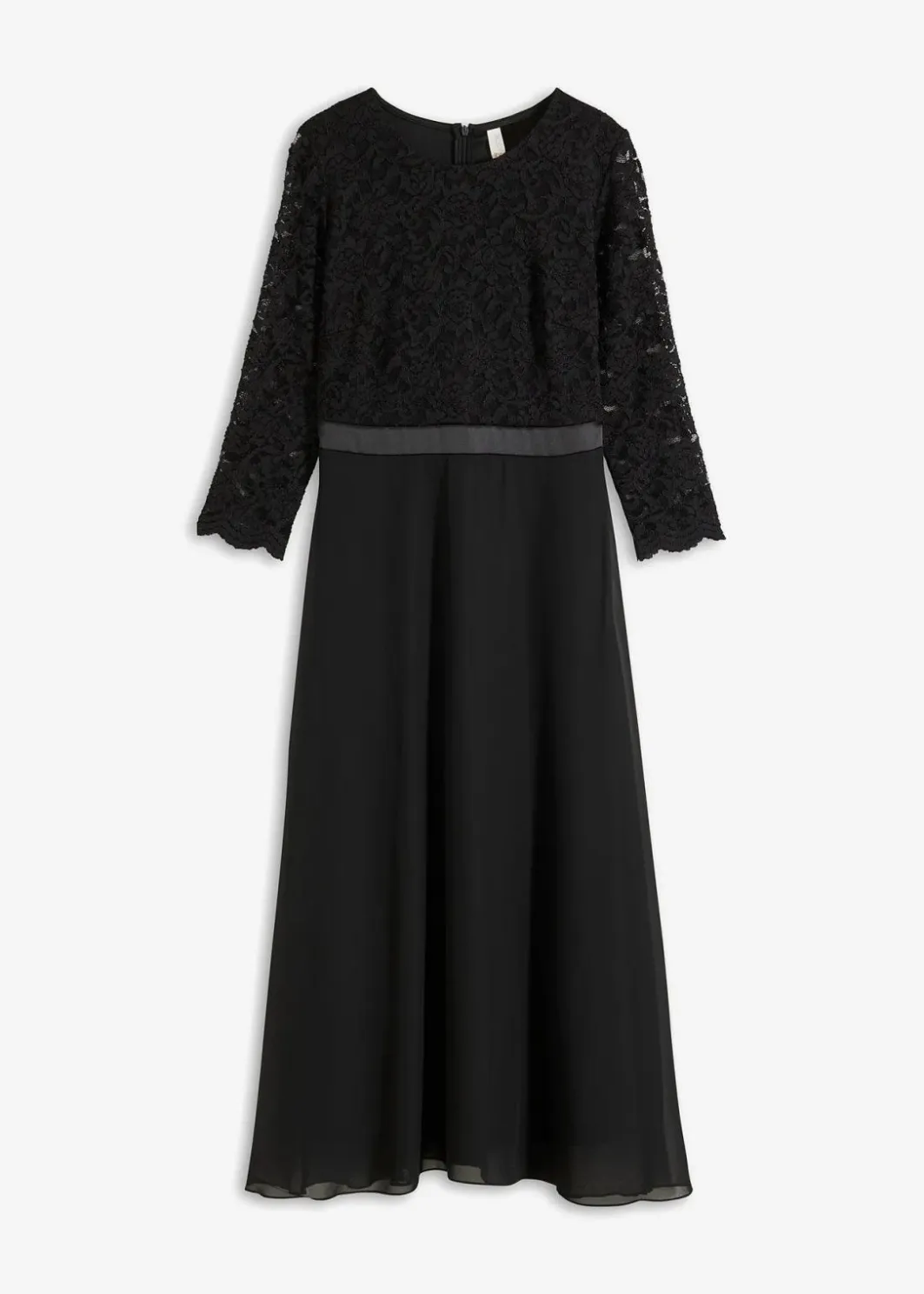 Best Midikleid aus leichtem Chiffon mit Spitzen-Oberteil Damen Kurzgrößen|Bekleidung·Pullover & Strickjacken