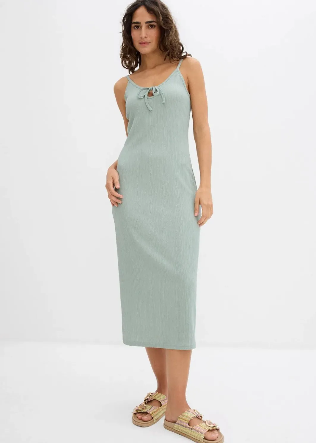 Midikleid aus leichtem Crêpe Damen Kleider|Nachhaltigere Materialien