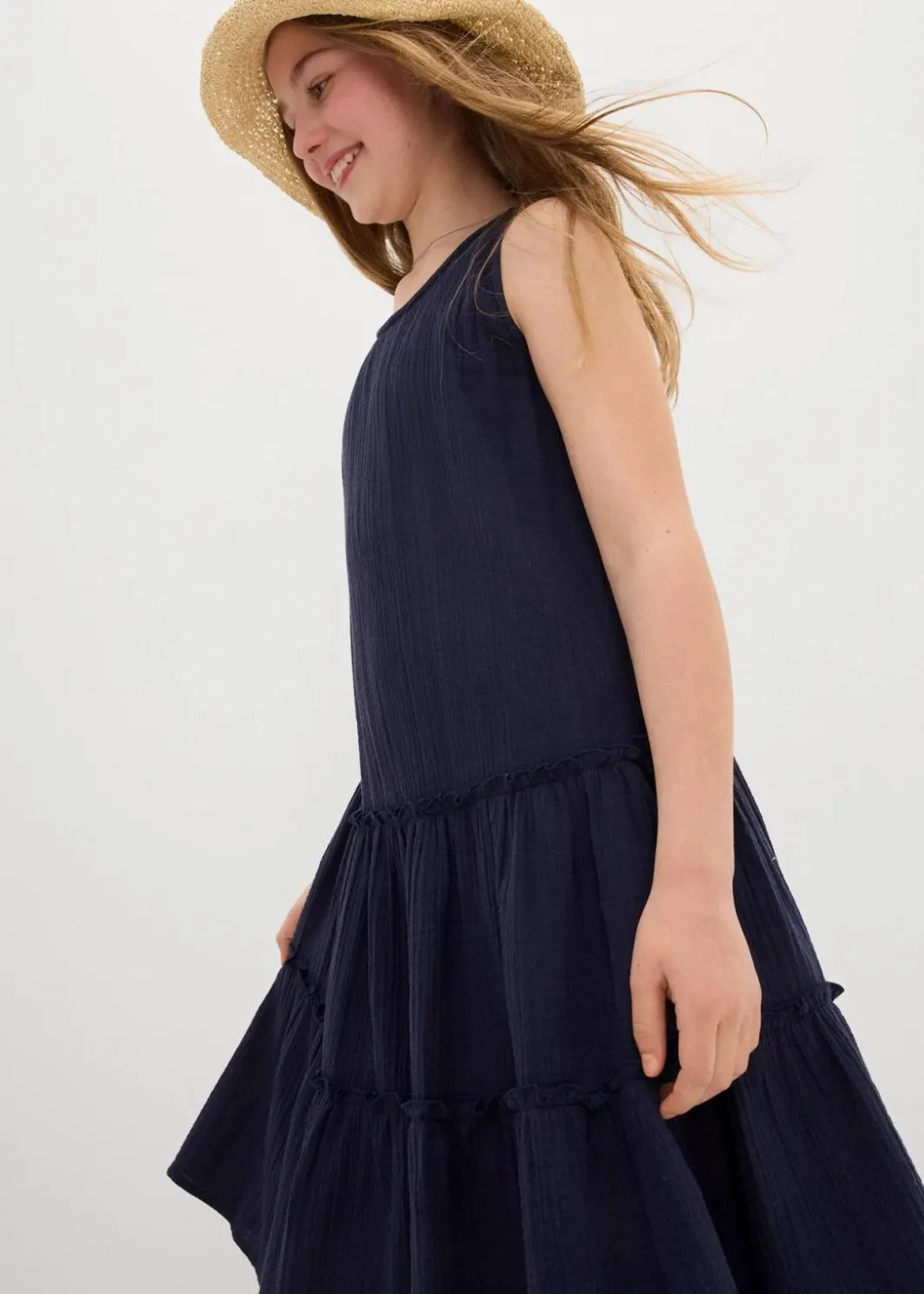 Sale Midikleid aus luftigem Musselin Kinder Mädchen 9-16 Jahre·Kleider & Jumpsuits