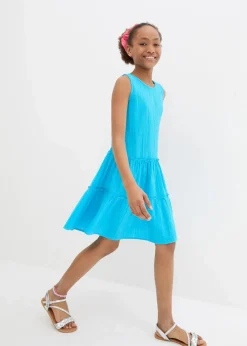 Kinder bonprix Mädchen 9-16 Jahre·Kleider & Jumpsuits|Midikleid aus luftigem Musselin