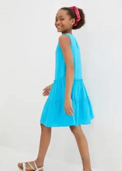Kinder bonprix Mädchen 9-16 Jahre·Kleider & Jumpsuits|Midikleid aus luftigem Musselin