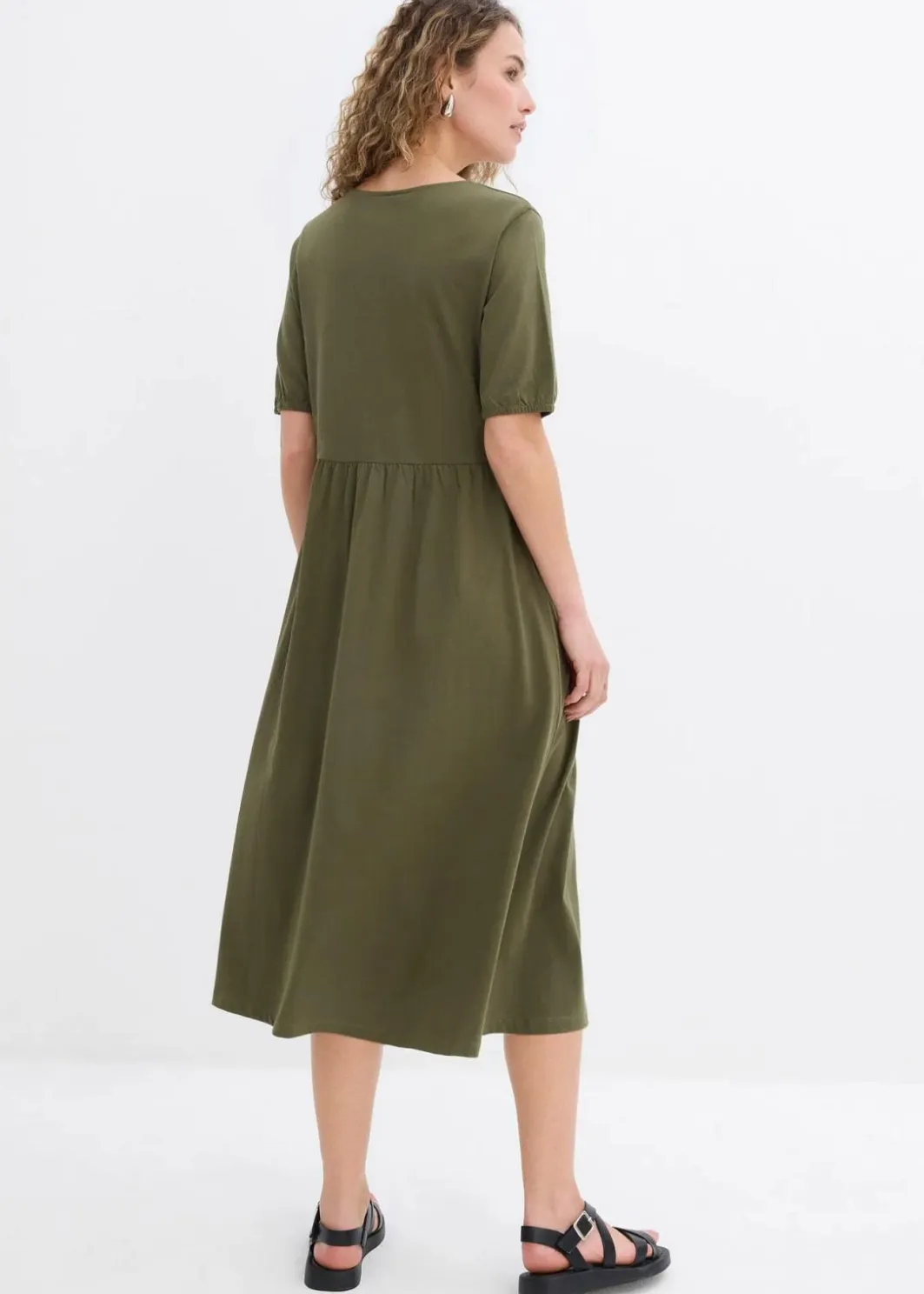 Sale Midikleid aus reiner Baumwolle Damen Nachhaltigere Materialien|Kleider