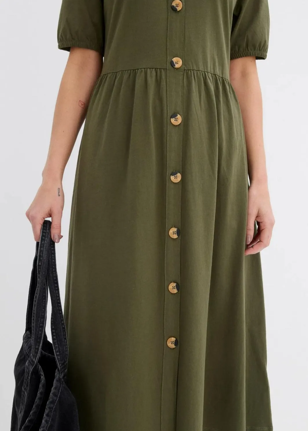 Sale Midikleid aus reiner Baumwolle Damen Nachhaltigere Materialien|Kleider
