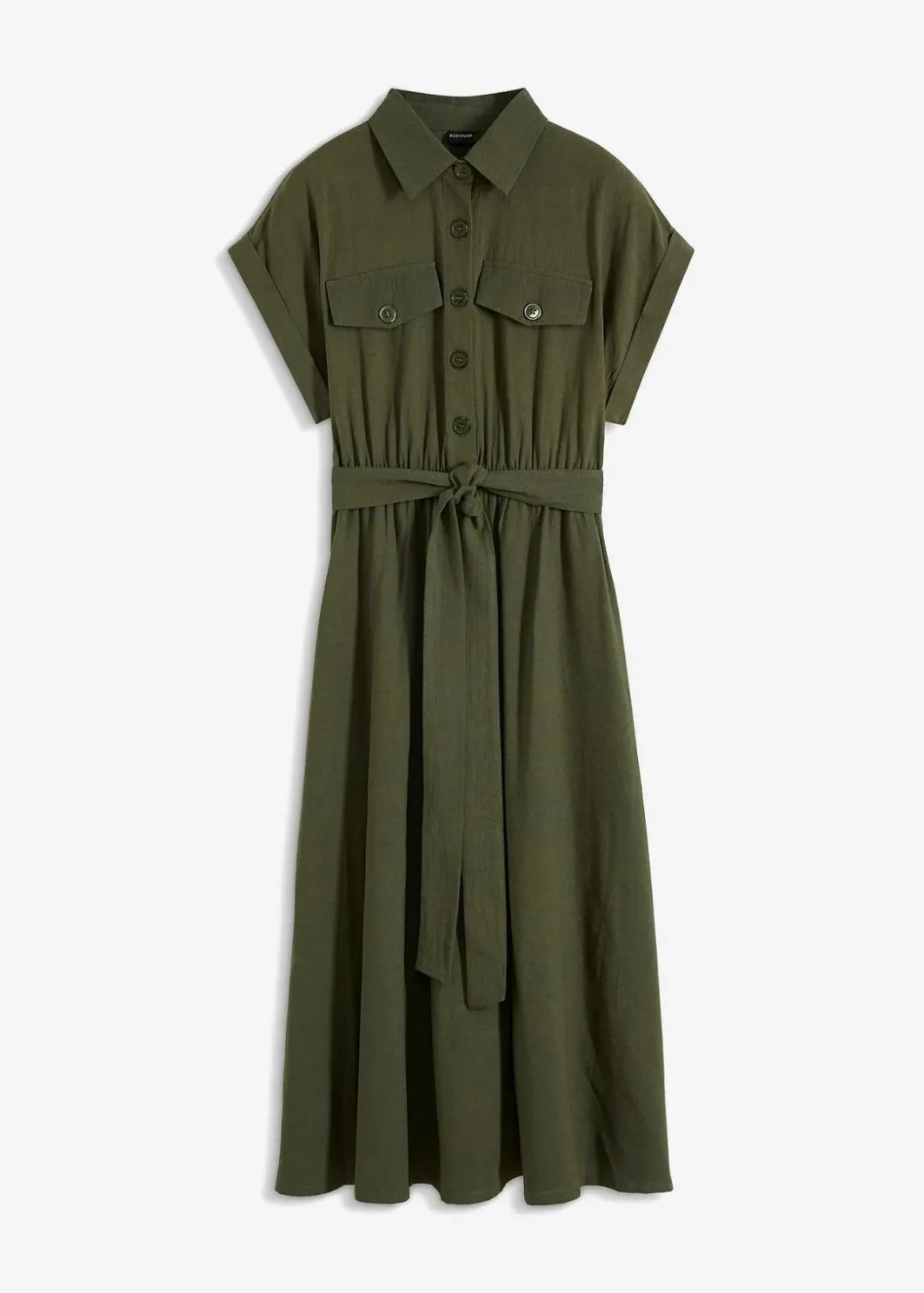 Outlet Midikleid aus reiner Baumwolle Damen Kleider|Bekleidung·Pullover & Strickjacken
