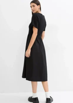Damen bonprix Kleider|Midikleid aus reiner Baumwolle