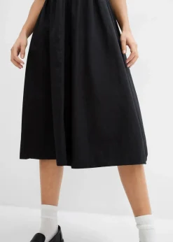 Damen bonprix Kleider|Midikleid aus reiner Baumwolle