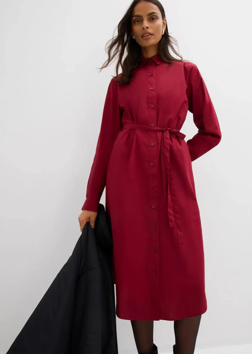 Best Midikleid aus reiner Bio-Baumwolle Damen Kleider|Bekleidung·Pullover & Strickjacken