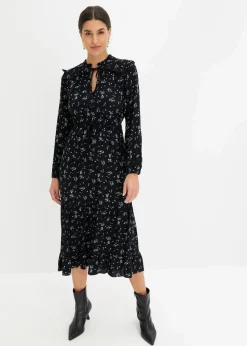 Sale Midikleid aus reiner Viskose Damen Nachhaltigere Materialien|Kleider