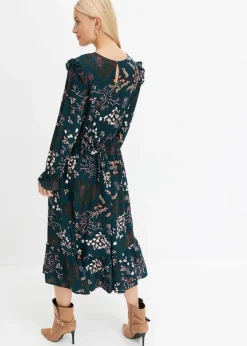 Damen bonprix Nachhaltigere Materialien|Kleider|Midikleid aus reiner Viskose