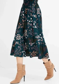 Damen bonprix Nachhaltigere Materialien|Kleider|Midikleid aus reiner Viskose