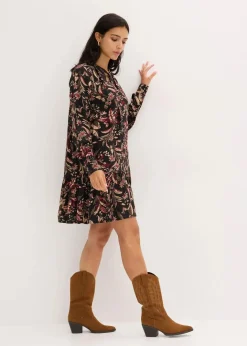 Damen bonprix Bekleidung·Pullover & Strickjacken|Kleider|Midikleid aus reiner Viskose