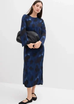 New Midikleid aus Satin Damen Kleider|Bekleidung·Pullover & Strickjacken