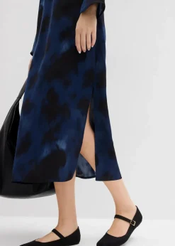 New Midikleid aus Satin Damen Kleider|Bekleidung·Pullover & Strickjacken