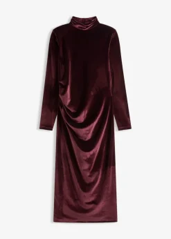 Sale Midikleid aus softem Samt Damen Bekleidung·Pullover & Strickjacken|Kleider