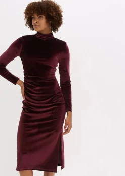Sale Midikleid aus softem Samt Damen Bekleidung·Pullover & Strickjacken|Kleider